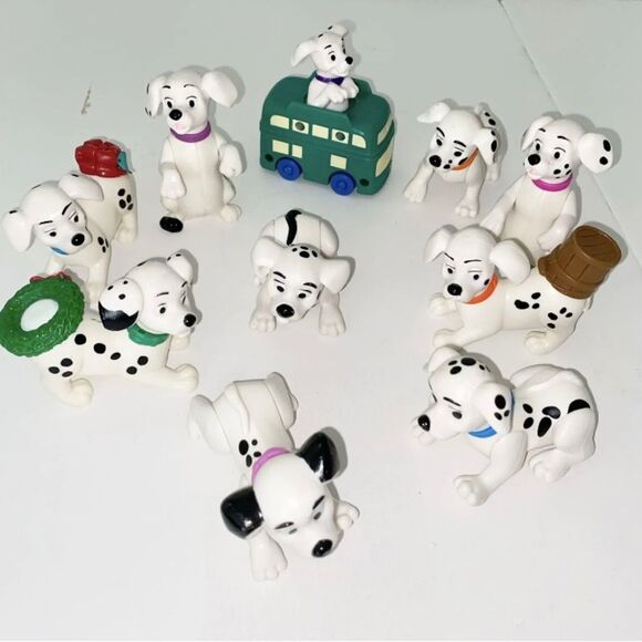 Vintage Disney 101 Dalmatians Lot of 10 Christmas McDonald’s Toys - Picture 3 of 5